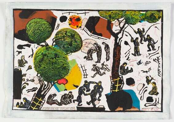 יצירה של אבנר כץ מתוך התערוכה במוזיאון ישראל